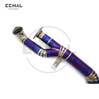 Ecnal pour 2021 + Bmw G80 G82 M3 M4 S58 3.0T 89mm Titanium High Flow Quality Middle Pipe Tuyau d'échappement pour voitures