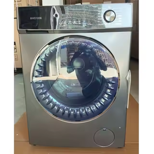 Lave-linge et sèche-linge à chargement frontal gris de 60 cm, machine à laver de 10 kg - Product Image 1
