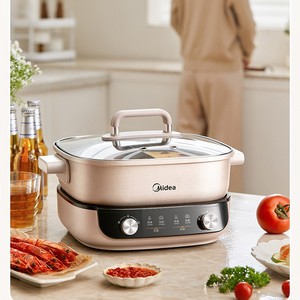 Midea Marmite Électrique à Compartiments 6,5 L, Ébullition Rapide, Double Contrôle, Appareil de Cuisson Domestique - Product Image 3