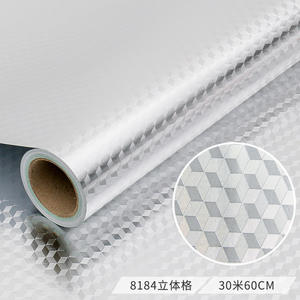 Autocollants muraux imperméables et anti-huile, revêtements muraux pour cuisines commerciales, papier aluminium pour cuisines - Product Image 1