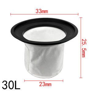 Cleanba Vacuum Cleaner Dust Filter 33mm X 20mm X 23mm Non Woven Fabric 15L Capacity Replacement <b>Bag</b> - Product Image 2