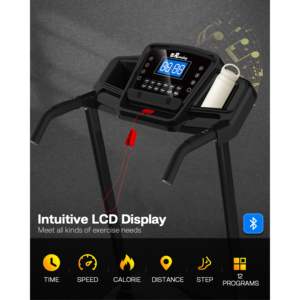 Caminadora Eléctrica Portátil DB, Plegable, con Inclinación, para Hacer Ejercicio en Casa, con Pantalla LCD y Controles en el Pasamanos - Product Image 5