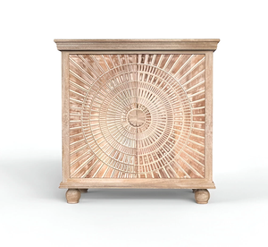 Aparador Jodhpuri con Tallado en Madera, Construcción de Madera Sólida, Diseño Elegante Tallado a Mano, Acabado Duradero y Amplio Espacio de Almacenamiento - Product Image 4