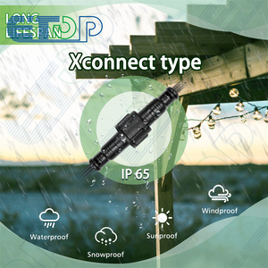 ETOP xconnect Pigtail không thấm nước 3 pin lõi kết nối 3 lõi Phẳng Màu Đen không thấm nước Pigtail Nam/Nữ - Product Image 2