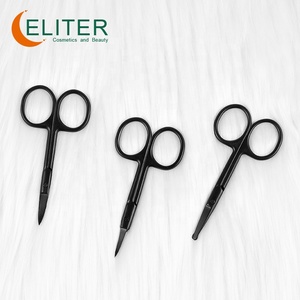 Eliter Venta caliente al por mayor de acero inoxidable negro de acero inoxidable tijeras para cutículas de uñas tijeras para cutículas negras - Product Image 5