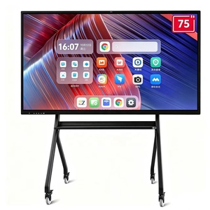 Tableau blanc interactif LCD 4K tactile 40 points de 55/65/75/85/98/100/115 pouces pour salles de conférence universitaires et séminaires académiques OEM - Product Image 1