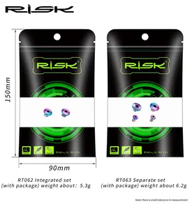 Tornillos RISK para Tapa de Cilindro de Aceite Completo/Separado para Maneta de <span class=keywords><strong>Freno</strong></span> de Bicicleta <span class=keywords><strong>Shimano</strong></span>, Tornillo Fijo de Titanio para <span class=keywords><strong>Freno</strong></span> de Disco Hidráulico de Bicicleta - Product Image 5