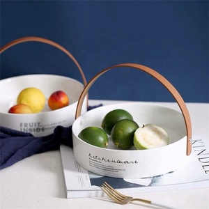 Cuenco grande de porcelana para fruta, productos decorativos para el hogar, tamaño personalizado, 8 pulgadas, para hotel - Product Image 1