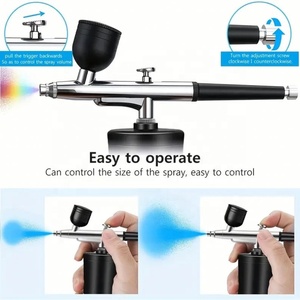 Mini Set Compressore Aerografo Wireless per Trucco/Unghie/Tatuaggi, Kit per Fondotinta, Stencil per Torte e Magliette, Ricarica USB, Certificato CE/FCC 2 - Product Image 5