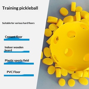 כדור פיקלבול אלסטי TPE בהזרקה, מותאם אישית על ידי יצרן מקור (OEM), 26/40 חורים, לתחרויות פנים/חוץ - Product Image 4