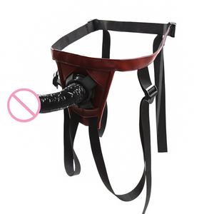 Uper-consolador de pene con correa enorme para adultos, Juguetes sexuales eróticos de Omán para masturbación esbian, color negro - Product Image 6