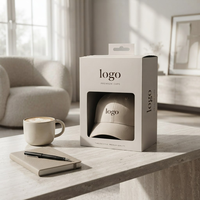 Caja de Embalaje de Papel Minimalista Personalizada, Caja Rígida Profunda con Ventana y Asa para Colgar, para Gorras y Sombreros Premium