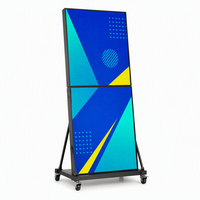 Écran LED P2.5 intérieur pliable couleur pleine résolution 4K HDR10 1200cd luminosité CMS basé sur le cloud Affichage LED pour magasin