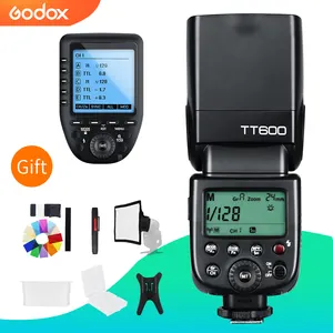 优质Godox TT600 2.4G无线GN60相机点变焦手动闪光灯/从相机闪光灯速度计，带Xpro触发器