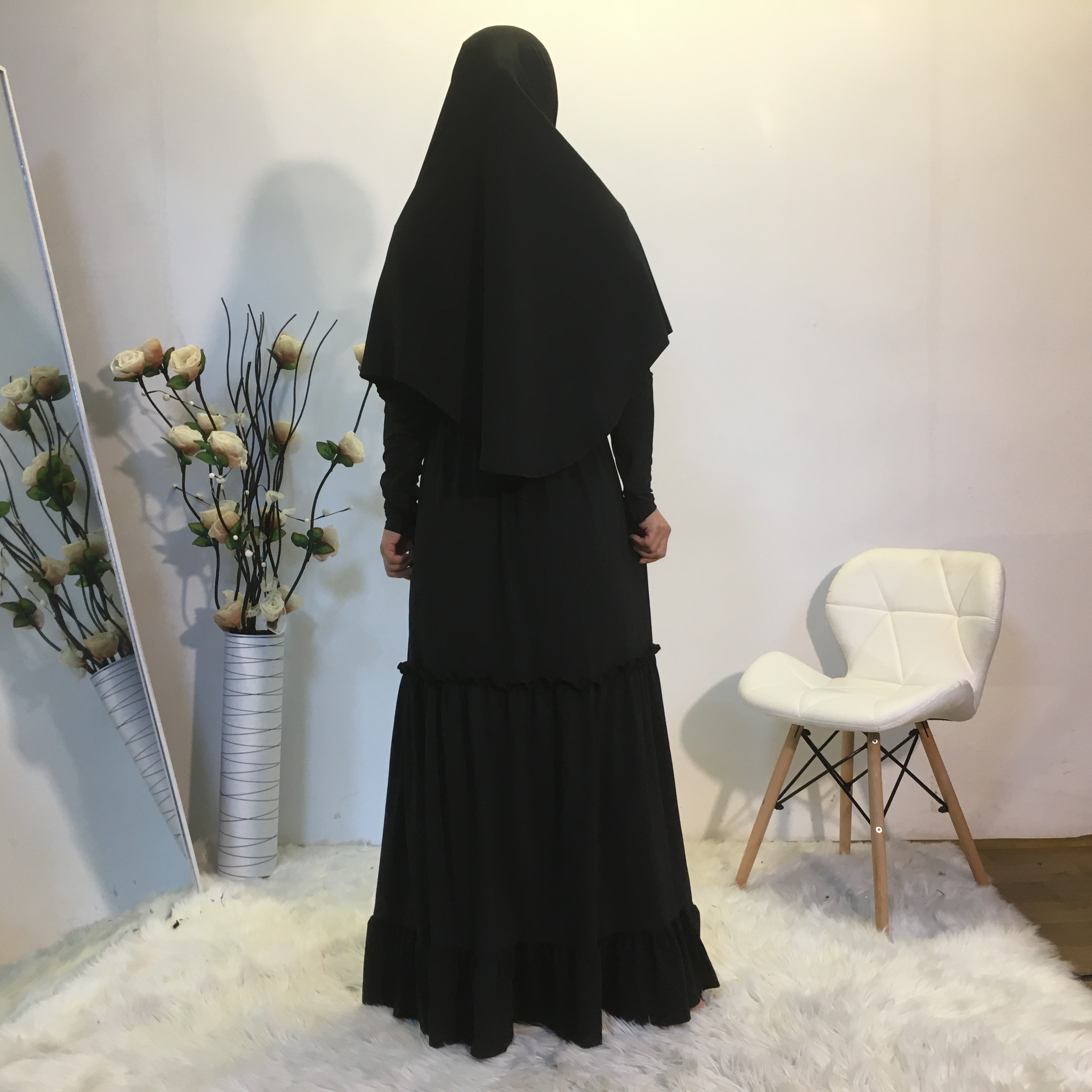 Black (With hijab hat)