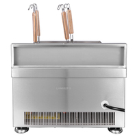 Lestov Double Paniers Commercial Induction Pâtes Cuiseur 2 Brûleurs Restaurant Induction Nouilles Chaudières pour Cuisine