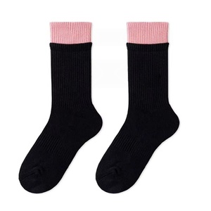 Wholesale Custom Logo Terry Sport <b>Socks</b> OEM Cushion Crew Length Fashion Design Street Hiphop Trendy Double Cuff Body Logo - Product Image 4