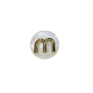 Moda Vintage doble letra estéreo C decorado pequeños botones de felpa perfumados empalmados <span class=keywords><strong>mango</strong></span> de Metal <span class=keywords><strong>traje</strong></span> abrigo botones de resina - Product Image 4