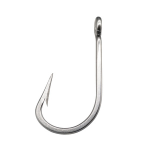 7691 1/0 # -13/0 #   Hameçons de pêche en acier à haute teneur en carbone, super grands, solides, épais, pour gros poissons, thon, appât, hameçon de pêche - Product Image 4