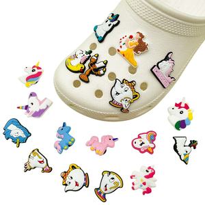 Accesorios para Zapatos <span class=keywords><strong>de</strong></span> Alta Calidad con Diseño Desmontable, Dijes <span class=keywords><strong>de</strong></span> La Bella y la <span class=keywords><strong>Bestia</strong></span> para Zapatos Tipo Crocs, Dijes <span class=keywords><strong>de</strong></span> Goma Suave <span class=keywords><strong>de</strong></span> PVC para Zapatos - Product Image 1
