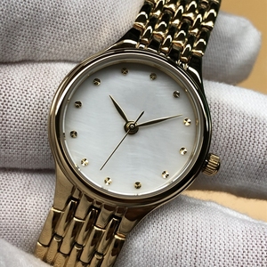 Reloj de Acero Dorado para Mujer, Caja de Acero Inoxidable 316L de 25 mm, Resistente al Agua 5 ATM, Esfera de Perlas, Relojes Elegantes para Mujer, Relojes de Lujo para Mujer - Product Image 6