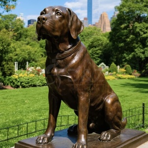 Escultura <span class=keywords><strong>de</strong></span> Perro <span class=keywords><strong>de</strong></span> Chocolate en Bronce Fundido en Frío <span class=keywords><strong>de</strong></span> Primera Calidad, Estatua Detallada <span class=keywords><strong>de</strong></span> Perro <span class=keywords><strong>de</strong></span> <span class=keywords><strong>Caza</strong></span>, Decoración Pública para Parques, Escultura <span class=keywords><strong>de</strong></span> Labrador en Bronce - Product Image 1
