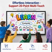 Pizarra Interactiva Inteligente 4K UHD de 86 Pulgadas al por Mayor para Enseñanza en el Aula, Compatible con Android y Windows para Uso Escolar
