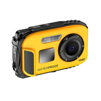 Kamera Digital 48MP 5M Tahan Air Bawah Air 4X Zoom FHD 1080P Perekam Video Renang Menyelam Kamera Layar