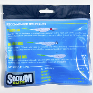 Cebos de gusano de pesca a prueba de humedad de plástico suave transparente impreso personalizado y bolsas de embalaje de alimentos para mascotas con agujero europeo - Product Image 6