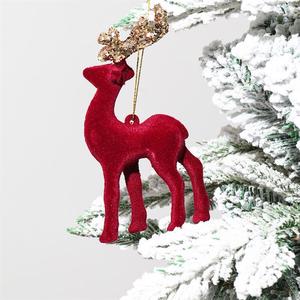 Pendentif de Noël en forme de cerf, ornement de Noël scintillant, décoration de luxe pour le Nouvel An 2024 - Product Image 5
