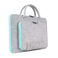 Sac d'ordinateur portable en feutre moderne personnalisé de 15,6 pouces, étui pour tablette, sac de transport, organisateur de bureau