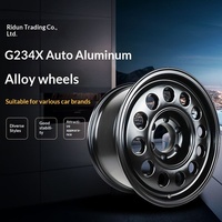 Rines de Aleación de Aluminio A356.2 de 17 Pulgadas con Múltiples Orificios para Camionetas 4x4, SUV, Todoterreno, Acabado Negro, PCD 139.7mm, Vehículo Personalizado