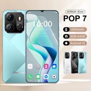 Nouvelle promotion ZNNXECC POP7 4+64GB Téléphone grand format 6,6 pouces avec reconnaissance faciale, authentification Google, prix de gros, LTE HD - Product Image 6