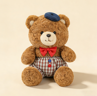 Adorable ours en peluche marron mère et fils, jouets pour enfants, vente en gros, usine de jouets en peluche