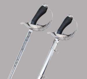 Qatar Sword Ceremonial Masonic for Sale in Our <strong>Knights</strong> <strong>Templar</strong> With Gold Hilt and Black Scabbard - Product Image 3