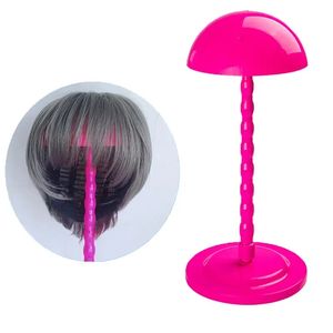 Vente en gros Portable voyage 3 couleurs modèle de perruque chapeau tête de champignon stable support de support de perruque en plastique léger - Product Image 3