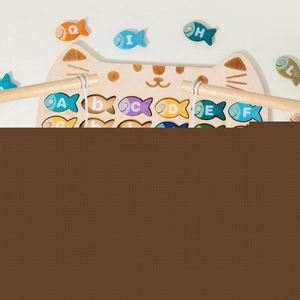 Kids Best Gift ABC Alphabet Cognitive Number Letter Learning <b>Puzzle</b> Toy Wooden Fishing Game for Toddlers - Product Image 3