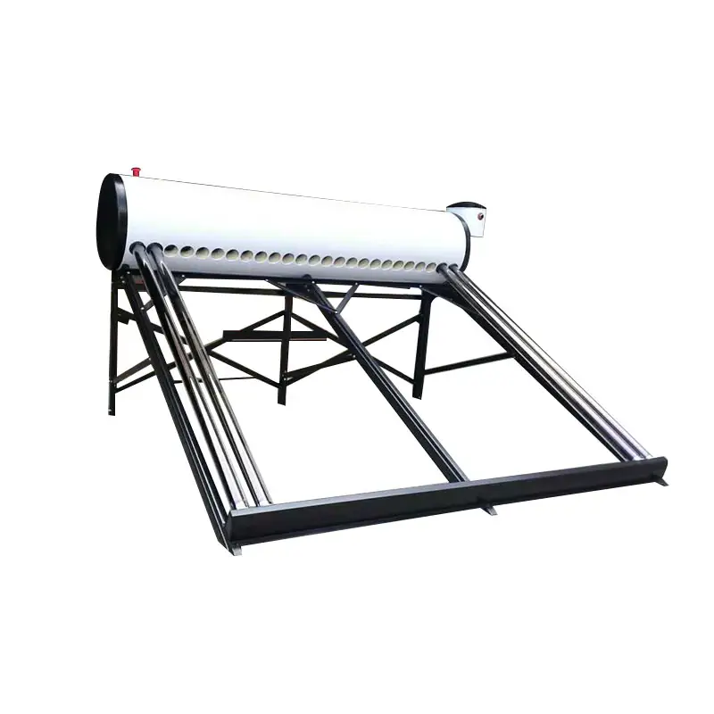 Non pressure solar powered livestock water heater with vacuum tube