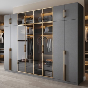 Armoire de rangement en bois moderne et luxueuse sur mesure pour la maison ou l'hôtel, pour la chambre ou le salon - Product Image 2