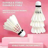Volants de badminton hybrides haute vitesse en plumes de canard pour entraînement professionnel et compétition – Durables et à vol stable