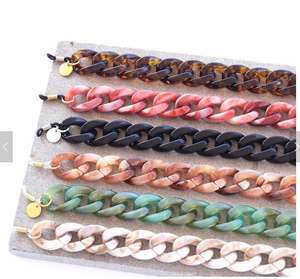 Porte-<span class=keywords><strong>lunettes</strong></span>/chaîne à <span class=keywords><strong>lunettes</strong></span> en acétate acrylique, grand sac plat et <span class=keywords><strong>tendance</strong></span>, collier à la mode, porte-<span class=keywords><strong>lunettes</strong></span> épais - Product Image 4