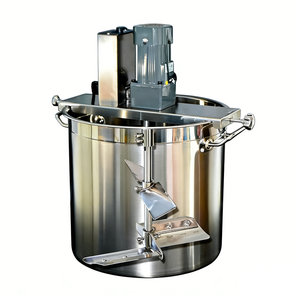 Mélangeur de sauces électrique avec réservoir en acier inoxydable et agitateur intégré pour le mélange de liquides, pâtes et sauces - Product Image 4