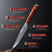 Couteaux à steak personnalisés, couteau de charcuterie en acier inoxydable pour viandes fermes, rôtis et poulet