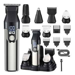 Kit de <span class=keywords><strong>toilettage</strong></span> tout-en-un, tondeuse à cheveux sans fil pour barbier, tondeuse corporelle, tondeuse à barbe électrique professionnelle, <span class=keywords><strong>rasoir</strong></span>, tondeuse pour l'aine - Product Image 1