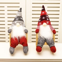 Nouveaux jouets de noël chaise à bascule sans visage de noël vieil homme poupée sans visage poupée poupée en tissu pour enfants