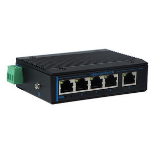 Commutateur industriel 5 ports Full Gigabit, convertisseur de réseau industriel, alimentation 12-52V, installation sur rail - Product Image 4
