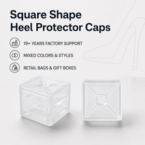 Protège-talons carrés Hoersun pour talons aiguilles, OEM ODM, emballage personnalisé, moule pour chaussures <span class=keywords><strong>de</strong></span> mariage et <span class=keywords><strong>de</strong></span> marche sur herbe - Product Image 1