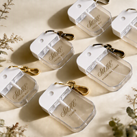 Mini flacon pulvérisateur portable rechargeable pour cosmétiques, parfums, shampoings, perruques, format de poche, créatif et personnalisé, avec porte-clés