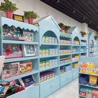 Jouets pour enfants étagère de magasin maternel vitrine conteneur île armoire couches lait en poudre animalerie présentoir