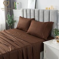 Parure de lit de luxe personnalisée pour hôtel – Draps en microfibre avec coutures, poches profondes, anti-plis, respirants et anti-acariens